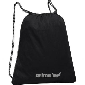 erima Turnbeutel Bolsa de cuerdas para el gimnasio, 50 cm, Negro