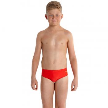 Speedo Essential Logo – Slip de baño para niño, color Rouge Risk/Sirène, tamaño 8 años