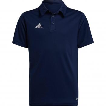 Adidas Entrada 22 Kids Soccer Polo Shirt - Navy Blue
