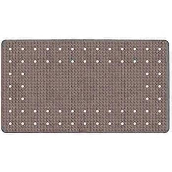 Wenko Alfombrilla de baño antideslizante Mirasol con ventosas, caucho natural, blanco, 69 x 39 x 0.1 cm