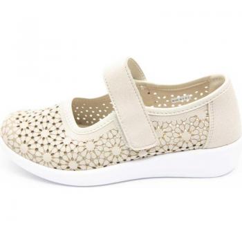 Manoletina Cómoda Mujer Doctor Cutillas 38470 Beige - Zapatos de Mujer D`CUTILLAS DOCTOR CUTILLAS MODELO 38470 ORO