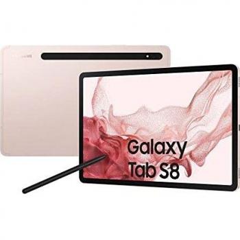 Samsung Galaxy Tab S8 11 128GB Wi-Fi + 5G (SM-X706B) Snapdragon Octa-Core Processor, 8GB RAM, Android Tablet - Pink Gold