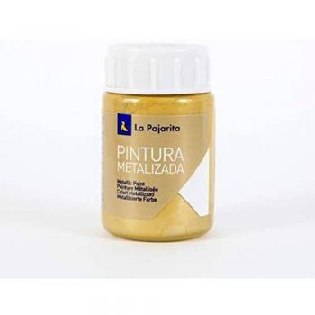 Caja x 6 la Pajarita ME-3 - Pintura Metalizada Pajarita 35ml Oro Rico