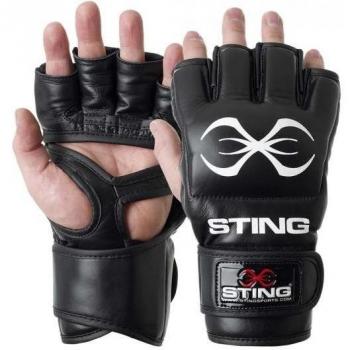 STING Homologado Aiba Guante Boxeo, Hombre, Unisex Adulto, S11A-ELK1, Negro, XL