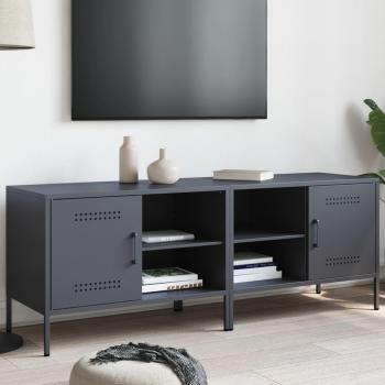 Muebles de TV 2 unidades acero gris antracita 68x39x50,5 cm Antracita