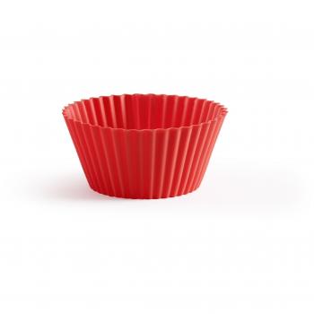 Lékué Base Magdalenas 6 Rojo madalenas, Silicona, 7 cm
