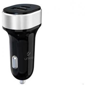Cargador único coche dual USB(A) y USB tipo(C)