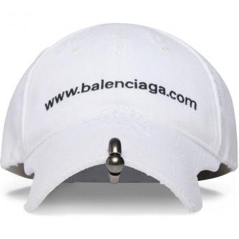 Balenciaga Women's Logo Baseball Cap in White | Size Medium | 750716410B29060