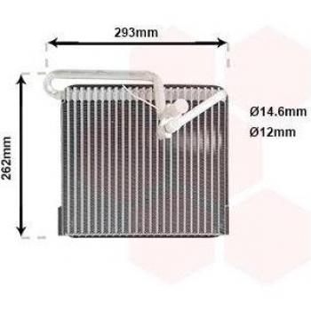 Evaporador de aire acondicionado VAN WEZEL 3700V372