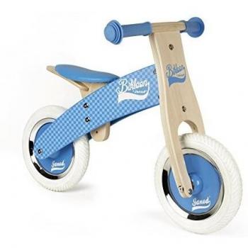 Janod - Little Bikloon Mi Primera Bicicleta sin Pedales, Madera, Azul