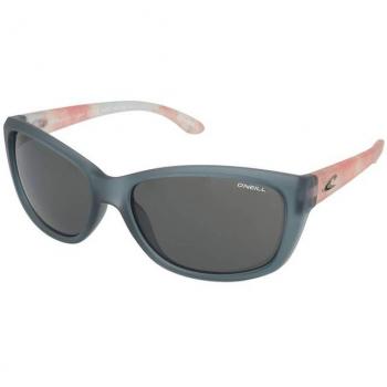O'Neill ONS 9032 Polarized Square Sunglasses - Graduated/Non-Graduated, Plastic, Medium Size, Silver Transparent, Hydrofreak CAT3