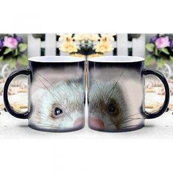 LeeQueen Magica Taza - Calor Reactiva Cambia de Color Taza de Café - El Aullido del Lobo Viscious Milagrosamente Muestran - El Mejor Regalo de Ideas de Su Elección