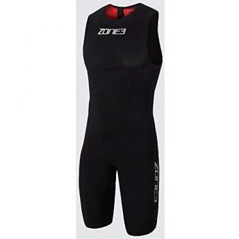 ZONE3 Men's Streamline Bañador sin Mangas, Hombre, Negro/Rojo, L