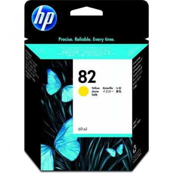 HP 82 (C4913A) High Yield Yellow Original Ink Cartridge, 69ml, up to 4.3K pages