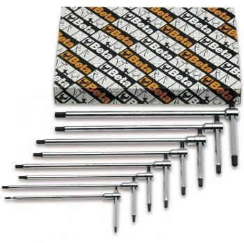 Beta Tools 951/S14 14pc T-Handle Wrench Set Box | 009510695, Metric T-Handle Hex Key Wrench Sizes: 2, 2.5, 3, 3.5, 4