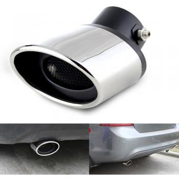 PolarLander Tubo de Escape de Escape 1pc Tubo de Cola Silenciador Trasero Acero Inoxidable End Trim
