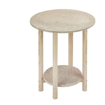 Mesa Camilla Gazte Redonda Sin Barniz 50x50x75 Cm - Wellhome