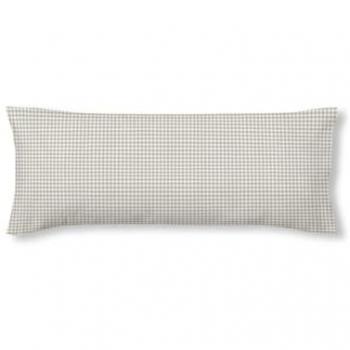 Funda de Almohada Kids&Cotton Vichy Beige 175 Hilos 45 x 125 cm