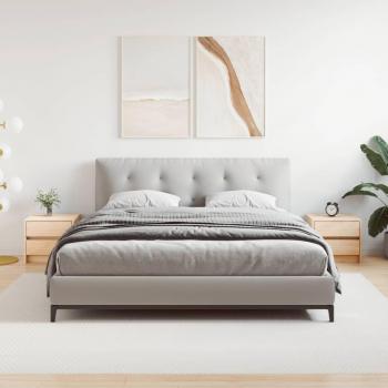 Mesitas de noche 2 unidades madera maciza pino 40x31x35,5 cm Natural y Blanco, mesita habitación dormitorio para salón y estudio, mesa auxiliar