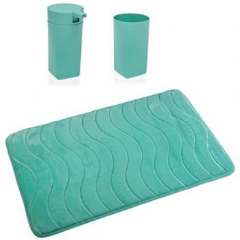 Set de Baño Versa Azul Polipropileno 45 x 2 x 75 cm Moderno