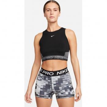 Nike Pro Dri-FIT Women's Cropped Tank Top - Black/Grey