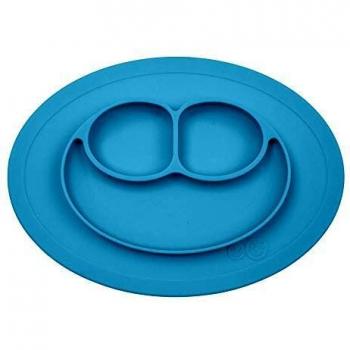 Ezpz - Plato mini mat + mantel individual silicona azul