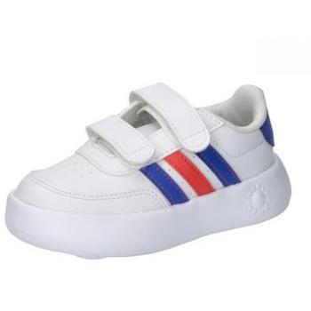 Zapatillas adidas Breaknet 2.0 cf infantil, color blanco, modelo unisex para bebé, con cierre de velcro, talla 25 EU