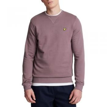 Lyle & Scott Men's Crew Neck Sweatshirt - Pink and Purple - Extra Large