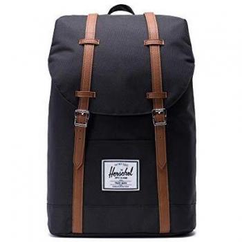Herschel Retreat Classics Rucksack Unisex, Schwarz/Tan, Einheitsgröße 10066-00001-OS
