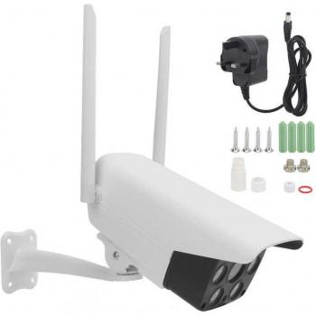 Cámara IP de Seguridad Exterior con Alarma de Voz, Wifi, Impermeable IP66 y Almacenamiento en la Nube
