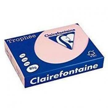 Clairefontaine Trophée - Resma de papel, 21 x 29.7 cm, color rosa pastel