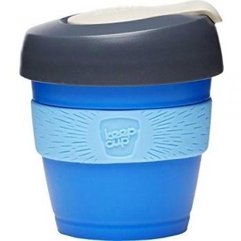 KeepCup 4 oz polipropileno XS #5 Jarra de viaje, azul y gris