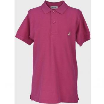 La Ormiga - Polo de niños fucsia con detalle bordado