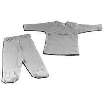 Duffi Baby 1314-01 - Set de regalo liso 100% algodón, 2 piezas