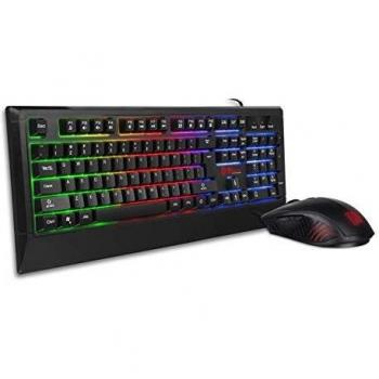 Teclado y Ratón Gamer Thermaltake Challenger Combo RGB, Alámbrico, USB, Teclado de Membrana QWERTY, LED Negro