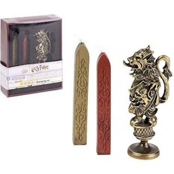 Set de Sello y Lacre Harry Potter Gryffindor con Cera Roja - Noble Collection
