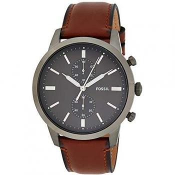 Fossil Reloj Cronógrafo para Hombre de Cuarzo con Correa en Piel FS5522