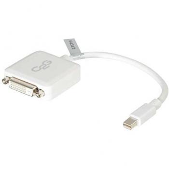 C2G 20cm Mini DisplayPort M/DVI F DVI-D Single Link F Blanco - Adaptador para Cable