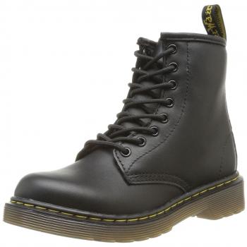 Dr. Martens Delaney Leather Toddler Ankle Boots - Black, Size 30 EU