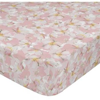 Sábana Bajera Ajustable Multicolor Spring Blossom 180 x 200 x 32 cm, 100% Algodón, Calidad de 200