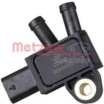 Sensor de presión de gas de escape METZGER 0906406, tipo: sensor, características: medición de presión en el sistema de escape, compatibilidad con múltiples vehículos, diseño duradero y resistente a altas temperaturas
