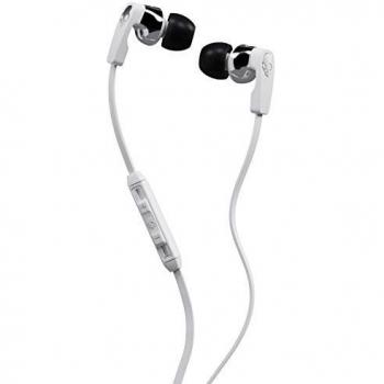 Skullcandy Strum - Auriculares intraurales con micrófono en línea integrado, color negro y cromo