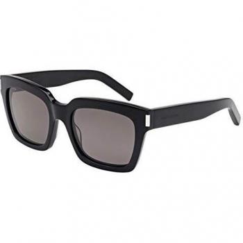 Saint Laurent Unisex Black Sunglasses - ONE SIZE Stylish Bold Fashion Accessory