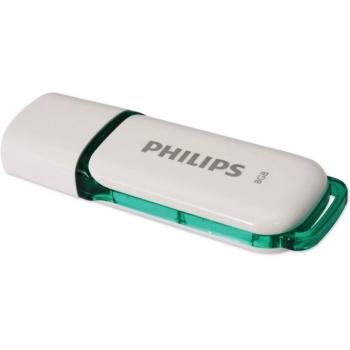 Philips FM08FD70B/97 8GB USB 2.0 Type-A Verde, Color blanco unidad flash USB - Memoria USB