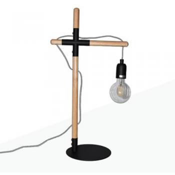 Lámpara de Mesa LED Barcelona de Madera Natural Madera Natural