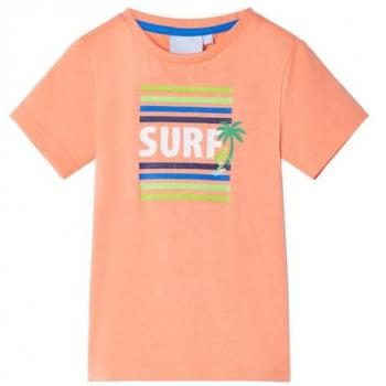 Camiseta Infantil Naranja Neón Talla 104
