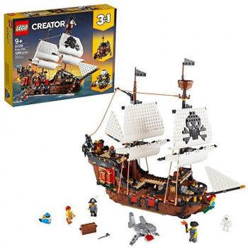 3in1 Pirate Ship Building Set - Creative Play Adventure Model for Kids (1,260 Pieces)