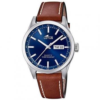 Reloj Lotus 18671/3 Classic para Hombre con Correa de Cuero Marrón y Esfera Azul