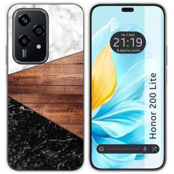 Funda de Silicona para Huawei Honor 200 Lite 5G con diseño Mármol y 11 Dibujos