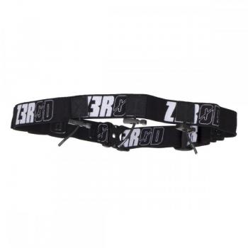 Zerod Energy Race Belt - Adjustable Black Bib Belt for Runners